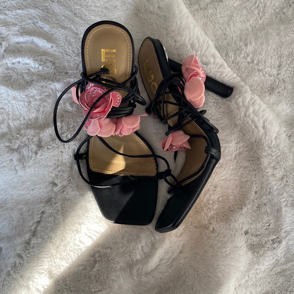 Ego Official Rose Lace Up Heels